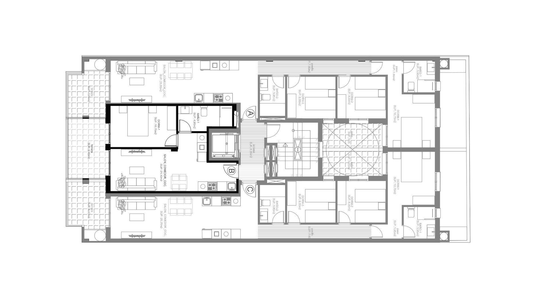 Apartamento en INTERCOSTA BAHIA CENTER, Torrevieja, Alicante, España 1 dormitorio, 61.01 m2 No. 168351