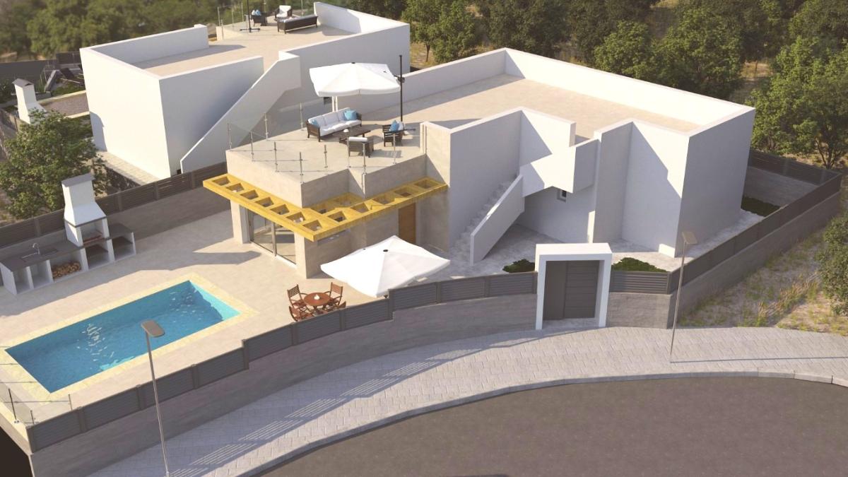 Villa a Polop, Alicante, Spagna 3 camere da letto, 107 mq. N° 149061