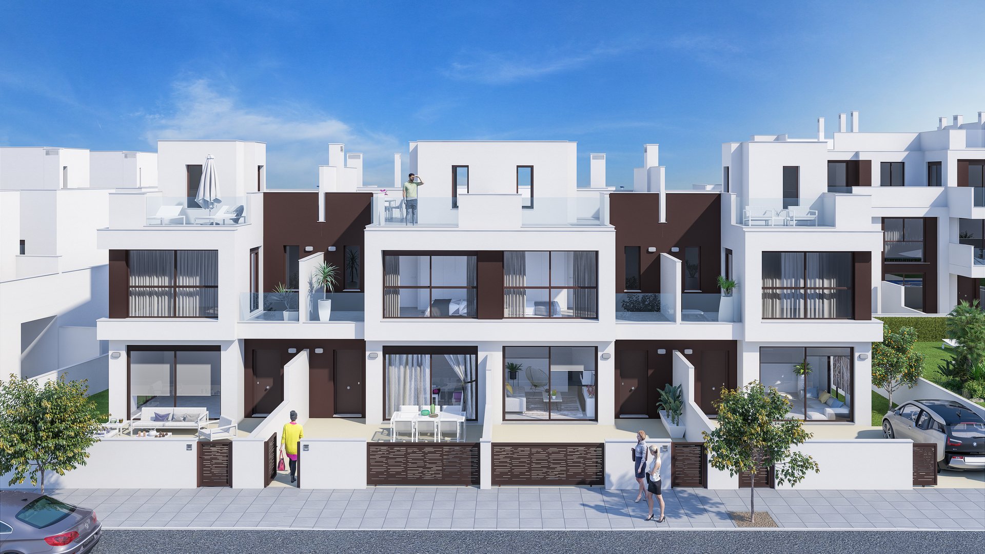 Townhouse in Torre de la Horadada, Alicante, Spanien 3 Schlafzimmer, 99 m2 Nr. 163703