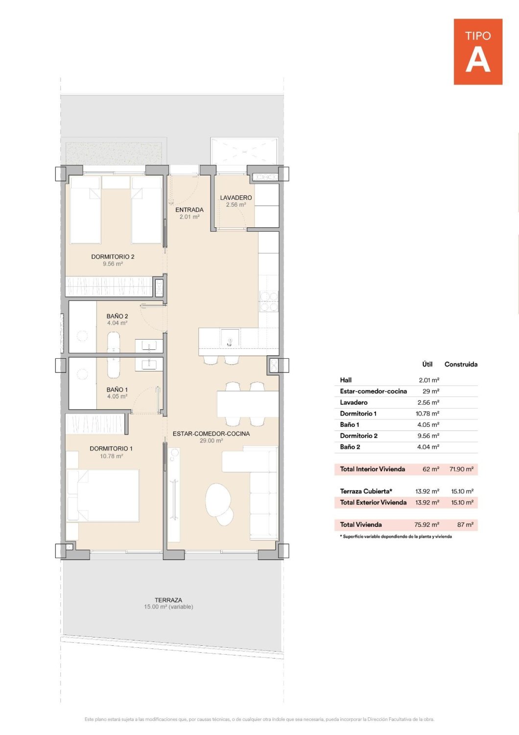 Apartamento en La Nucia, Alicante, España 2 dormitorios, 87 m2 No. 141712