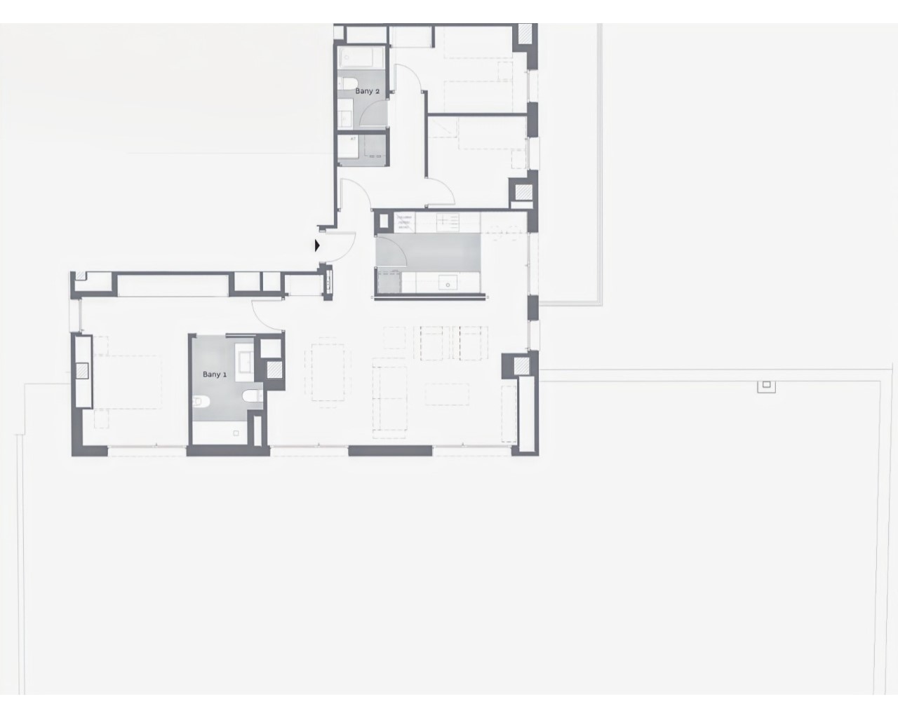 Appartamento a Badalona, Barcelona, Spagna 3 camere da letto, 123 mq. N° 160145