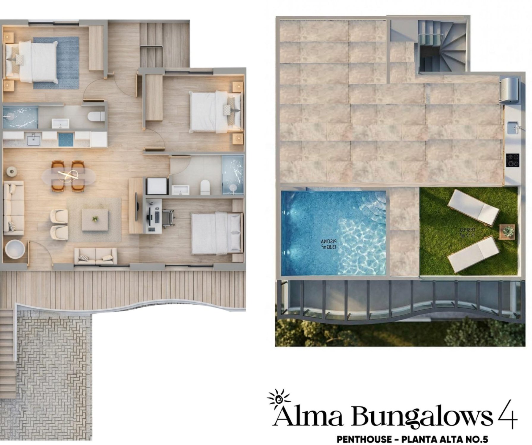 Bungalow w Pilar de la Horadada, Alicante, Hiszpania 3 sypialnie, 103 mkw. nr 165957