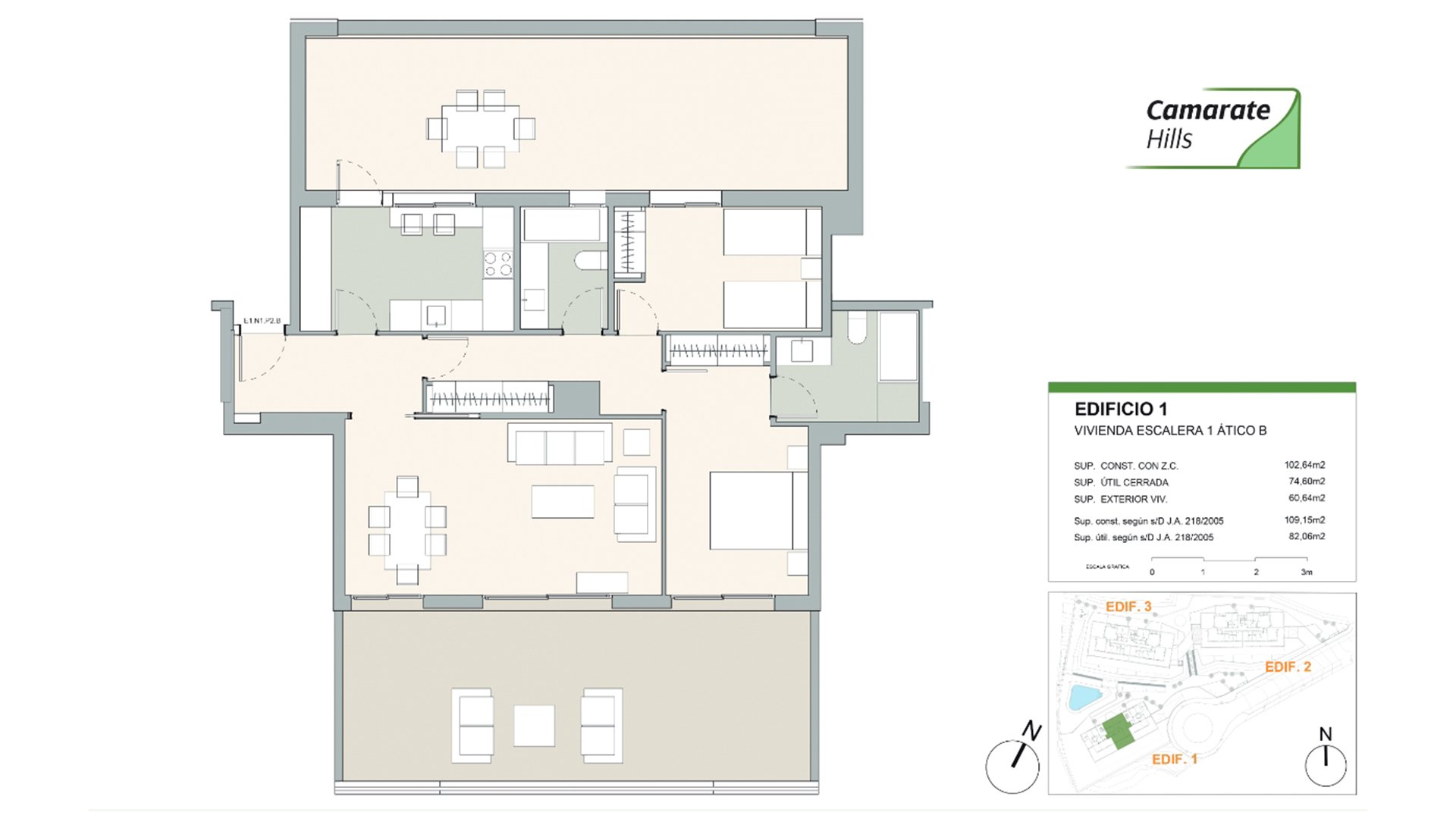 Penthouse in Camarate Hills, Casares, Malaga, Spain 2 bedrooms, 102.64 sq.m. No. 70714