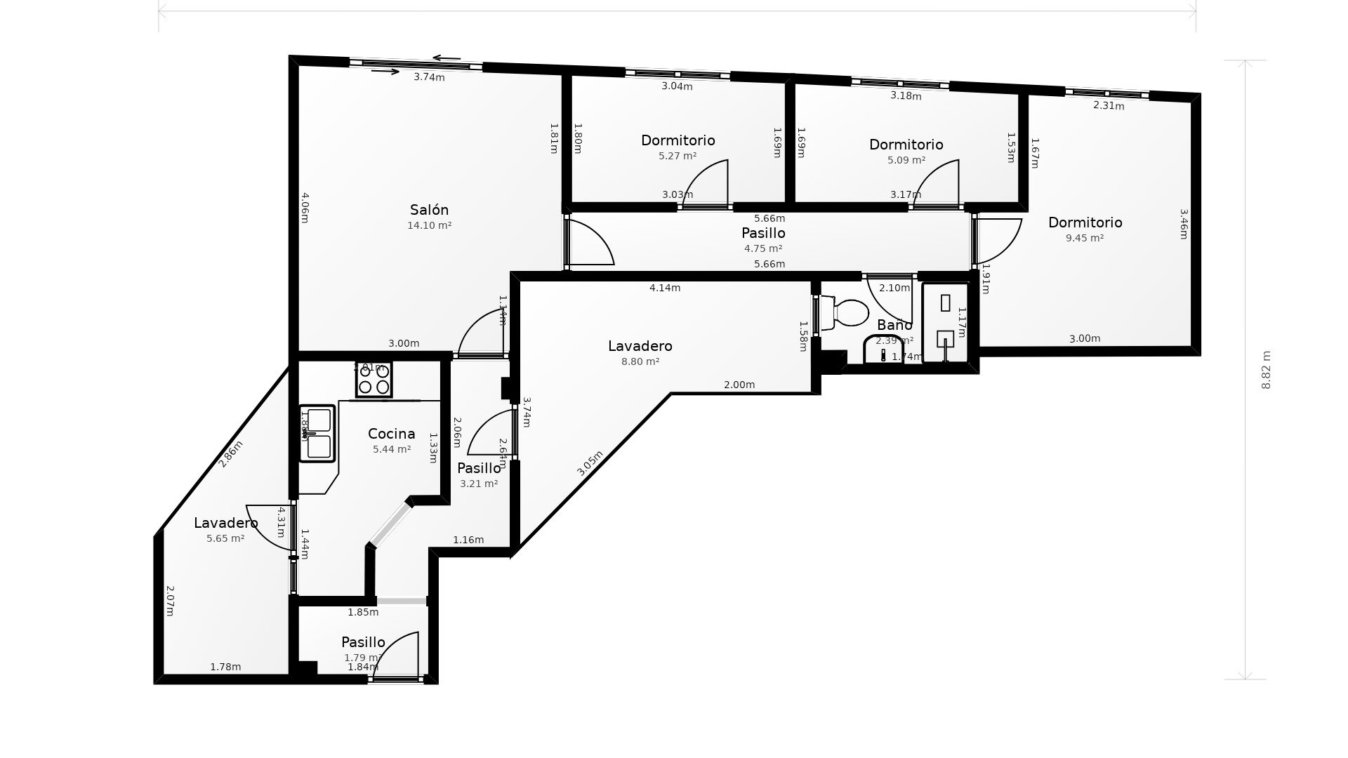 Apartament w Viladecans, Barcelona, Hiszpania 3 sypialnie, 60 mkw. nr 166912