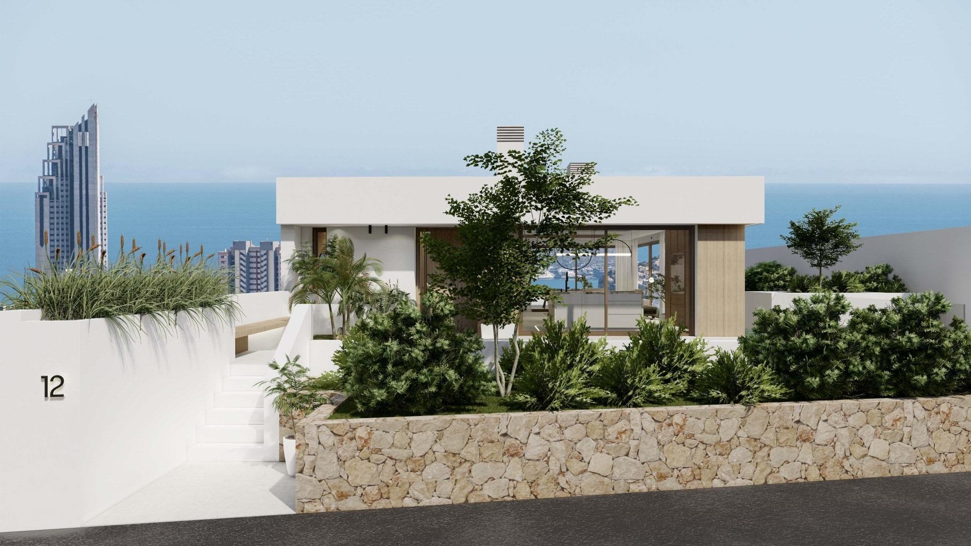 Villa i Finestrat, Alicante, Spanien 3 sovrum, 336 kvm. Nr. 165316