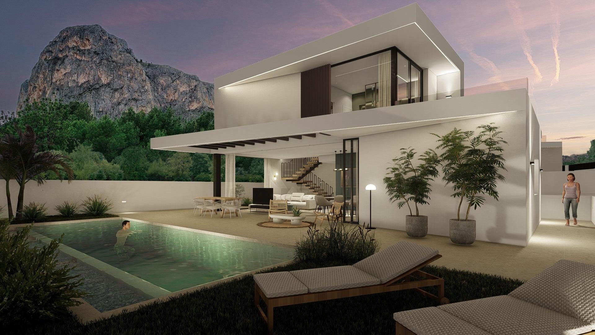 Villa in Polop, Alicante, Spain 3 bedrooms, 311.35 sq.m. No. 165317