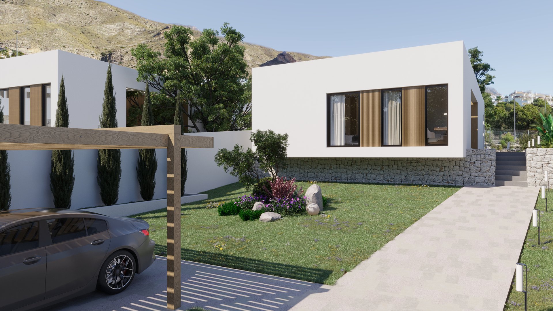 Villa i Finestrat, Alicante, Spanien 3 sovrum, 132 kvm. Nr. 156334