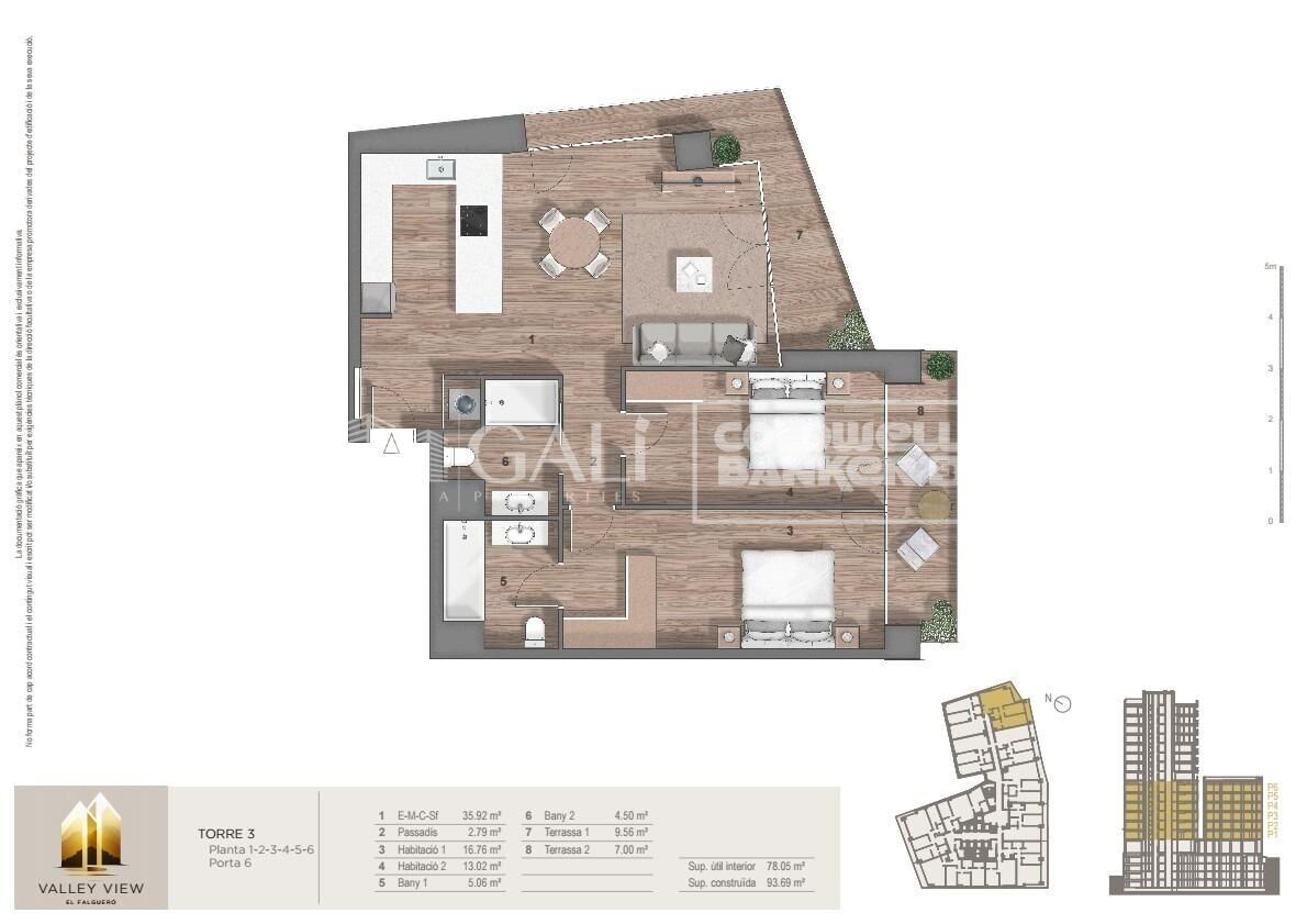 Wohnung in Principado De Andorra (Ninguna Poblacion Tiene C.P.), Lleida, Spanien 2 Schlafzimmer, 111 m2 Nr. 178923