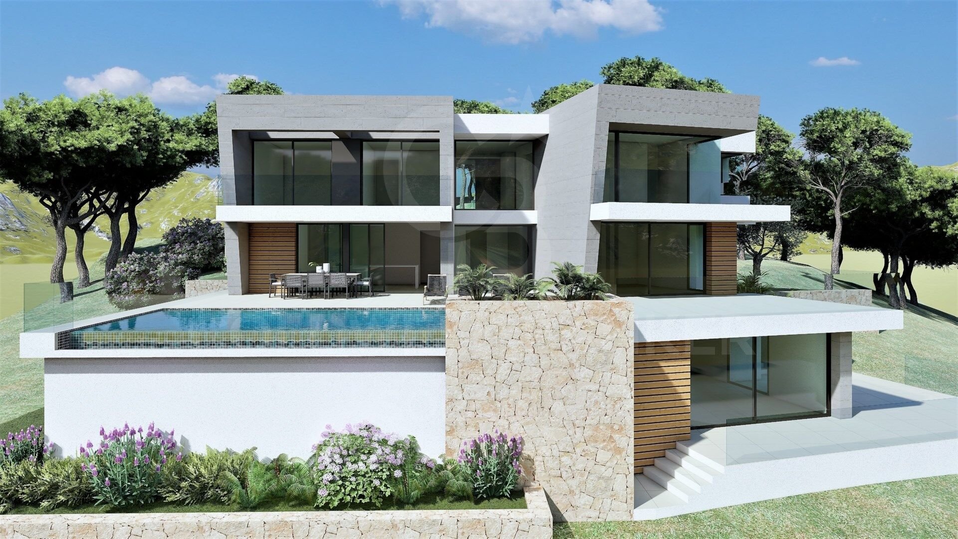 Villa i Benitachell, Alicante, Spanien 3 sovrum, 740 kvm. Nr. 160320