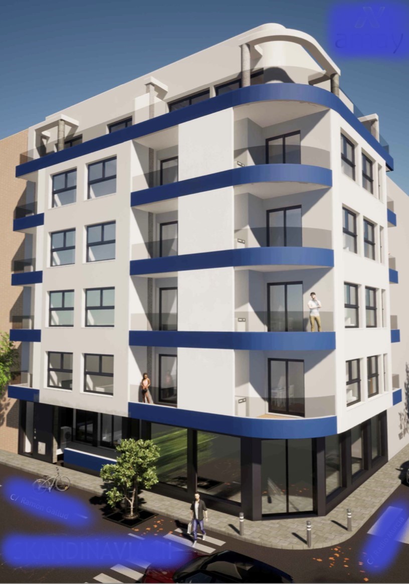 Lägenhet i Torrevieja, Alicante, Spanien 2 sovrum,  Nr. 80978