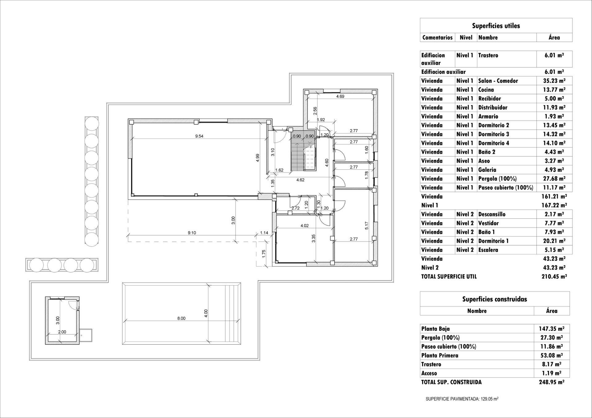 Villa in Aspe, Alicante, Spanien 4 Schlafzimmer, 248 m2 Nr. 141777