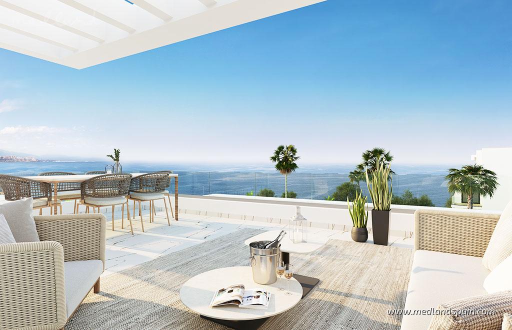 Apartament w Casares, Malaga, Hiszpania 3 sypialnie, 106.35 mkw. nr 163045