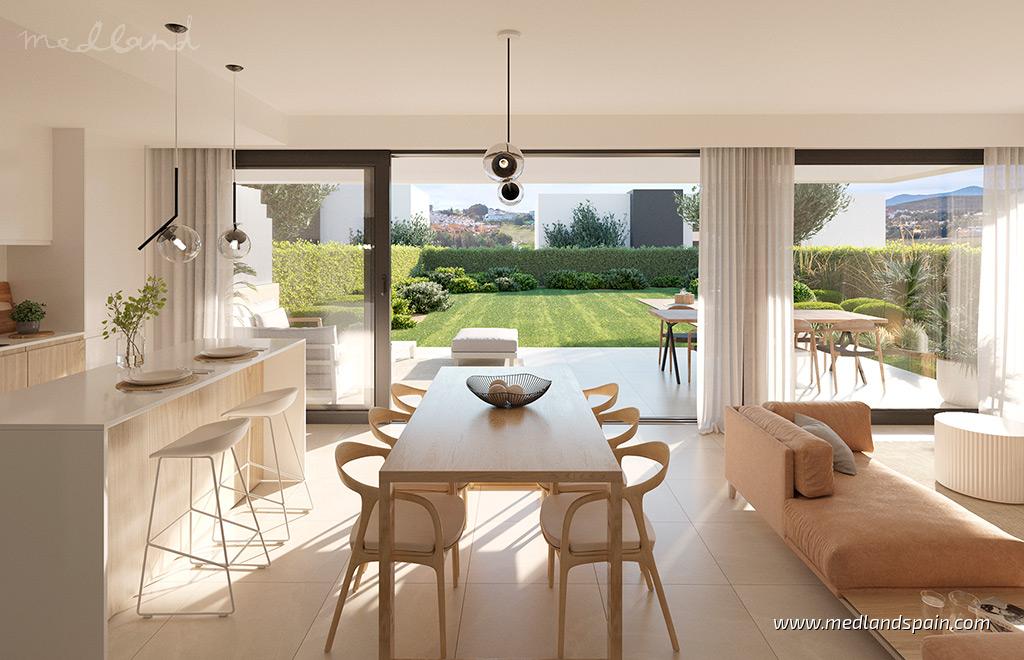 Villa i Estepona, Malaga, Spanien 3 sovrum, 138 kvm. Nr. 163043