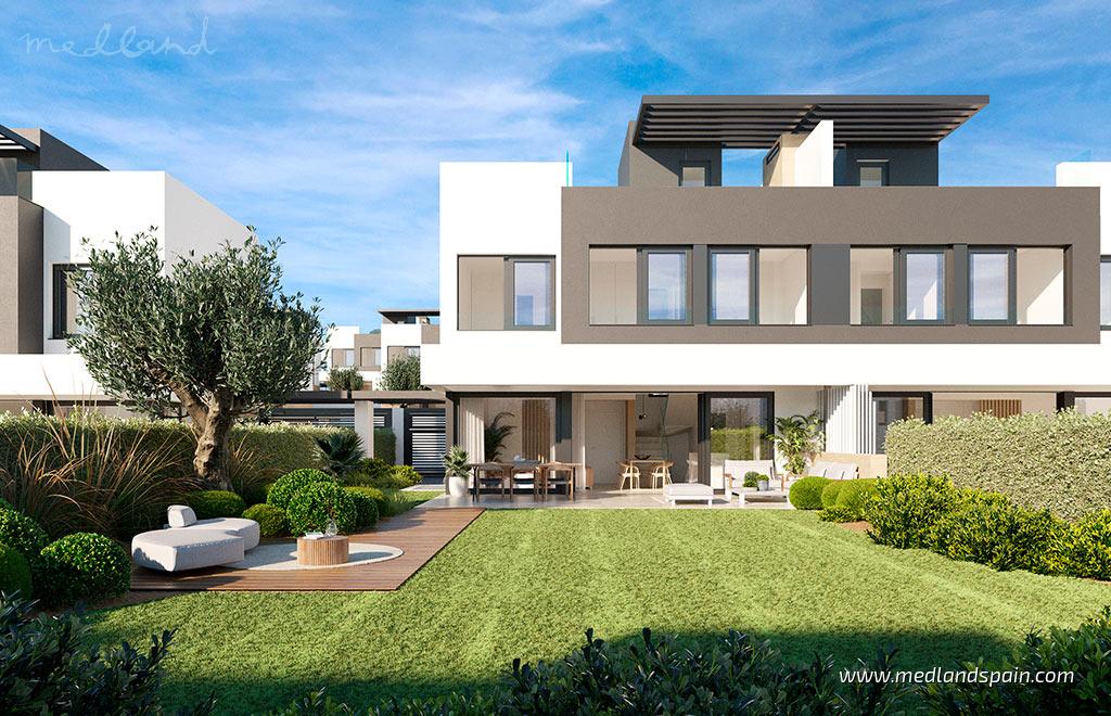 Villa i Estepona, Malaga, Spanien 3 sovrum, 138 kvm. Nr. 163043