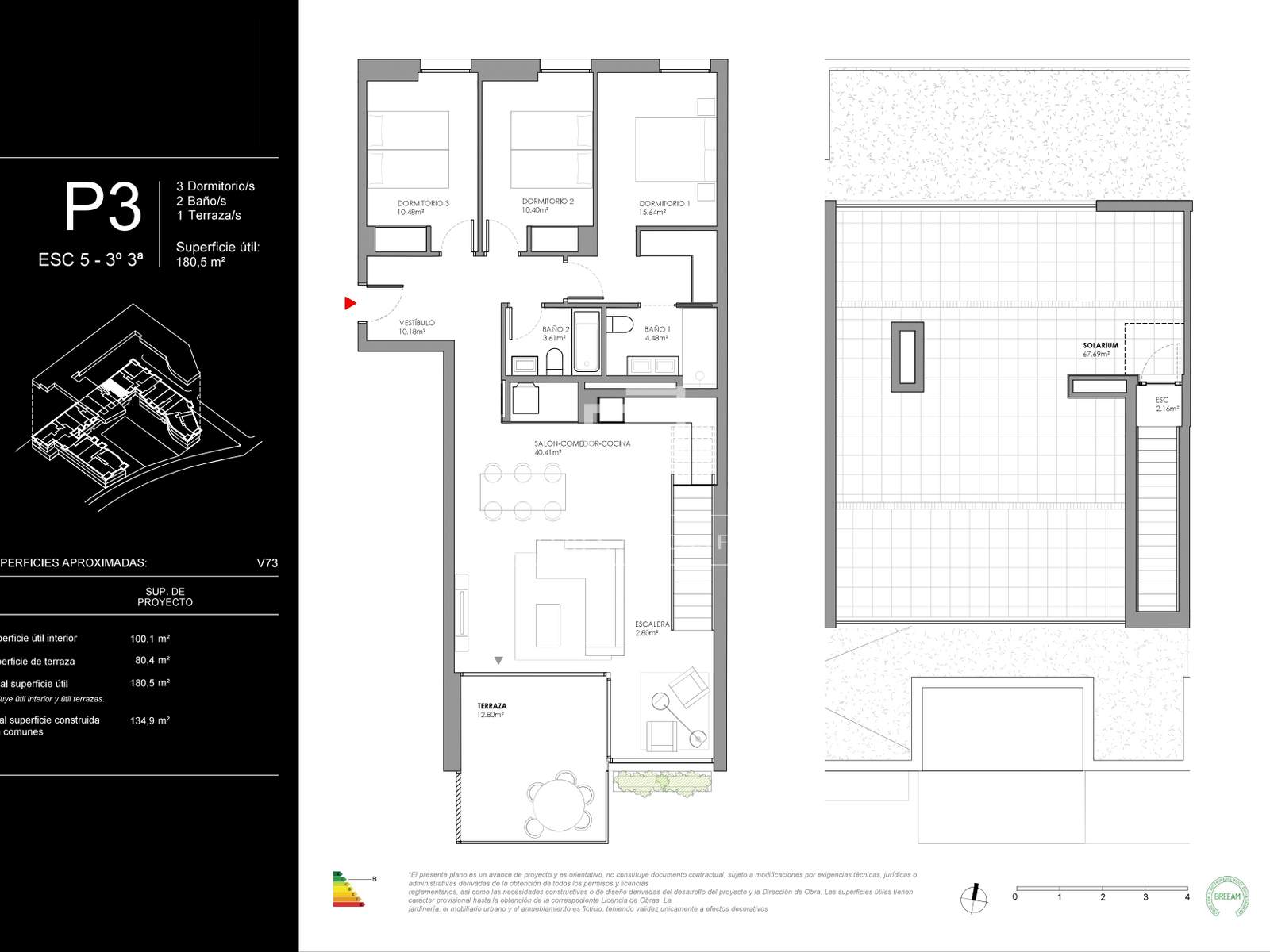 Penthäuser in Cubelles, Barcelona, Spanien 3 Schlafzimmer, 100 m2 Nr. 167579