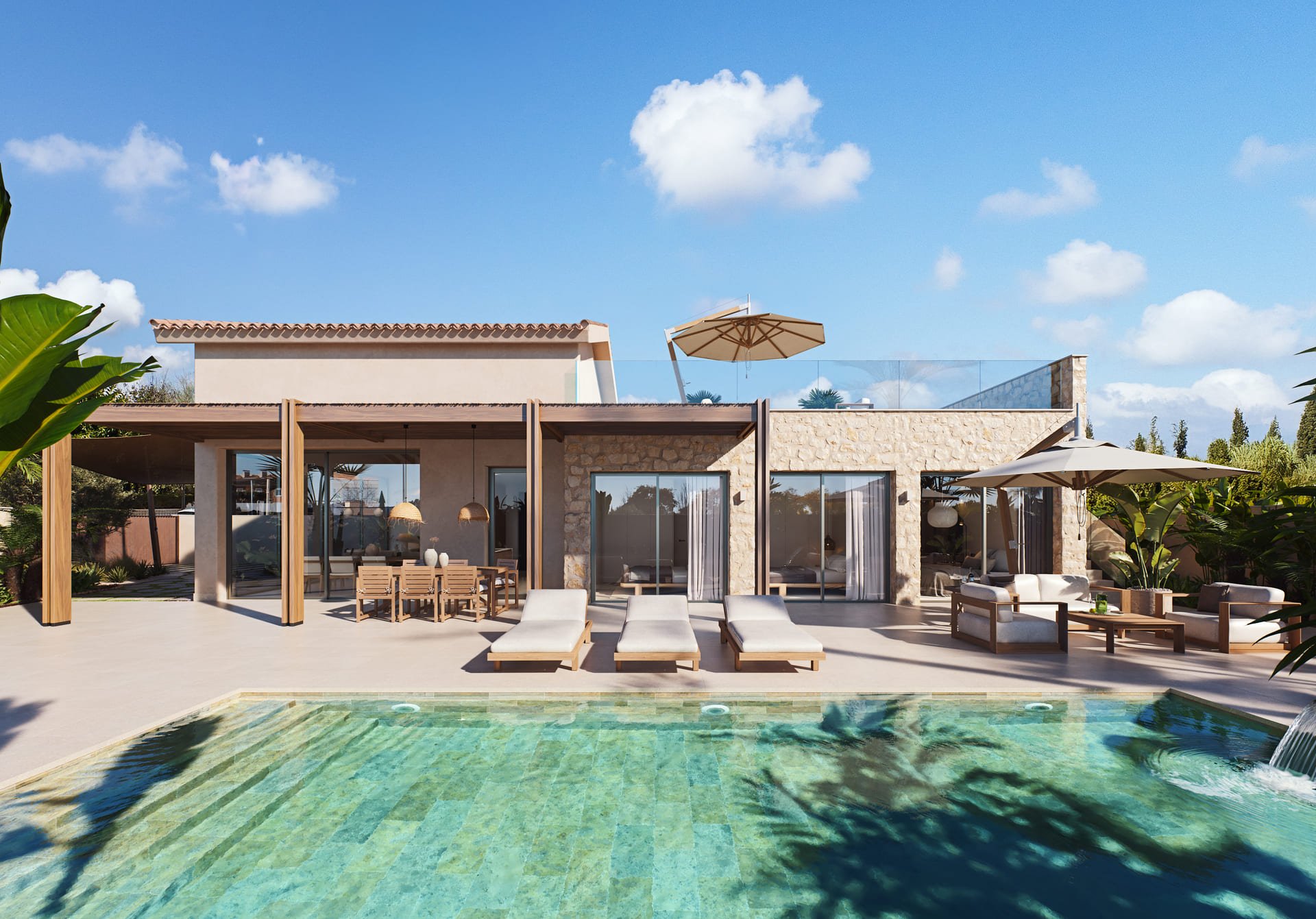 Villa Cabo De Palos, Murcia, Spānijā 3 istabas, 130 m2 Nr. 163547