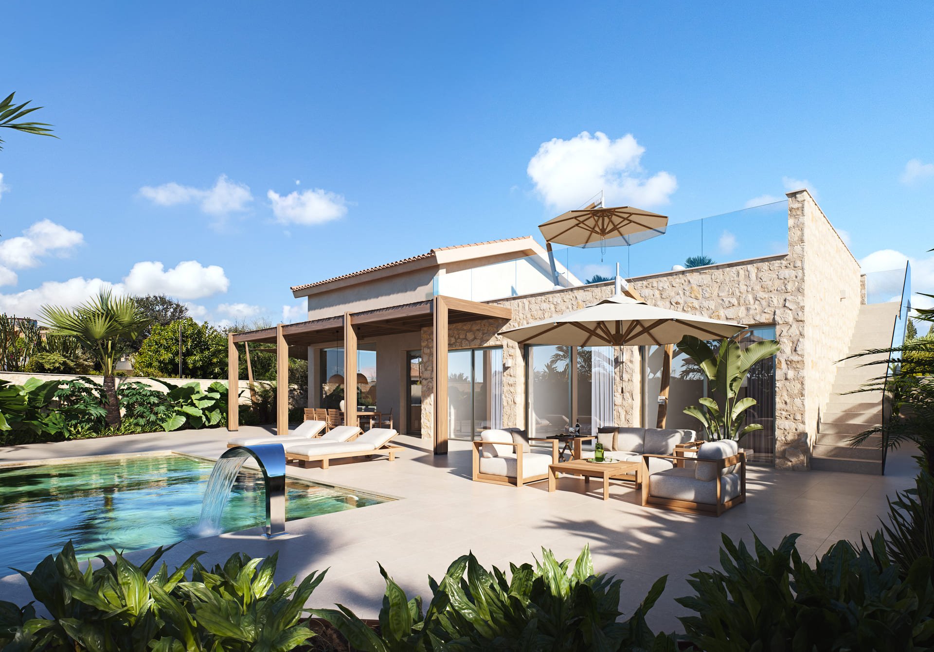 Villa Cabo De Palos, Murcia, Spānijā 3 istabas, 130 m2 Nr. 163547