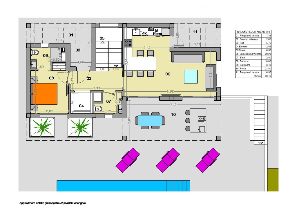 Villa en Ciudad Quesada, Alicante, España 4 dormitorios, 295 m2 No. 144756