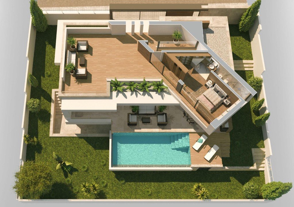 Villa a Rojales, Alicante, Spagna 3 camere da letto, 150 mq. N° 144752