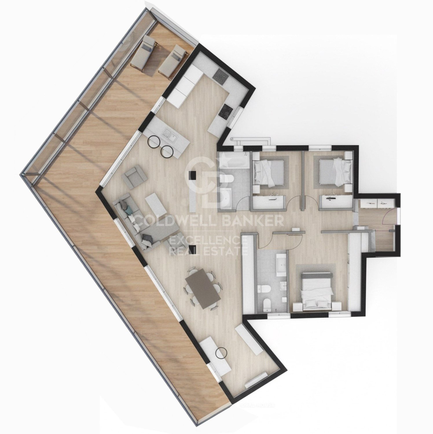 Ático en Valencia, València, España 4 dormitorios, 180 m2 No. 157205