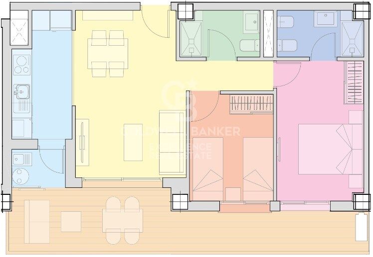 Apartament w Cabanes, Castellon, Hiszpania 2 sypialnie, 81 mkw. nr 157206