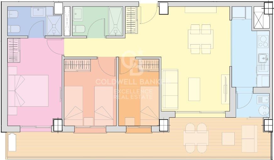 Apartament w Cabanes, Castellon, Hiszpania 2 sypialnie, 81 mkw. nr 157206