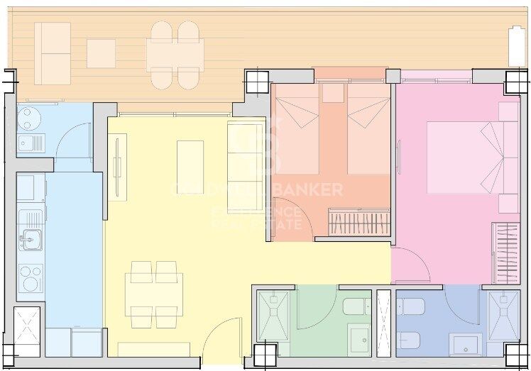 Apartament w Cabanes, Castellon, Hiszpania 2 sypialnie, 81 mkw. nr 157206