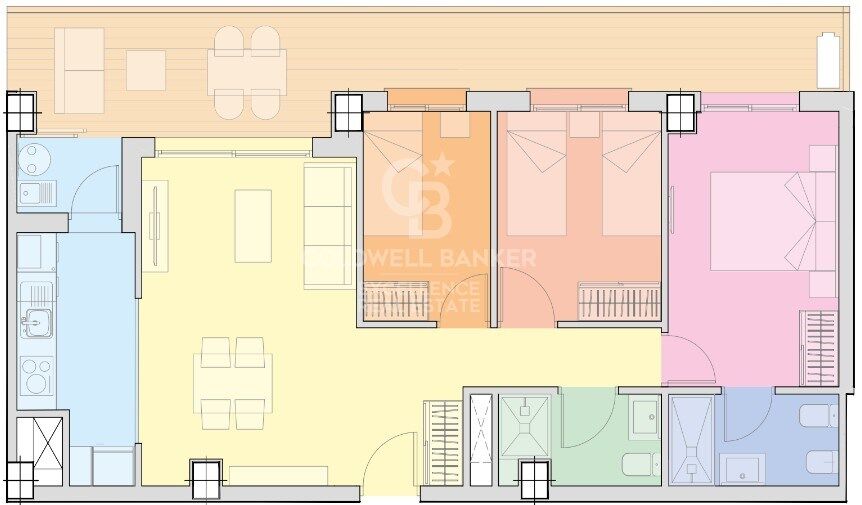Apartament w Cabanes, Castellon, Hiszpania 2 sypialnie, 81 mkw. nr 157206