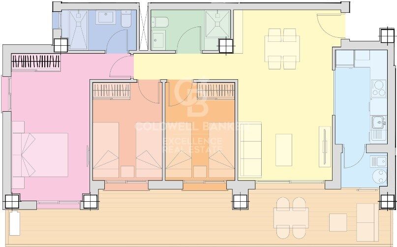 Apartament w Cabanes, Castellon, Hiszpania 2 sypialnie, 81 mkw. nr 157206