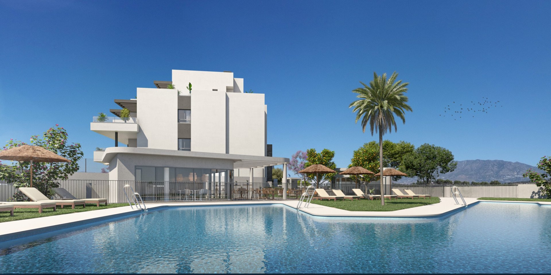 Bungalow i Mijas, Malaga, Spanien 3 sovrum, 113 kvm. Nr. 135013