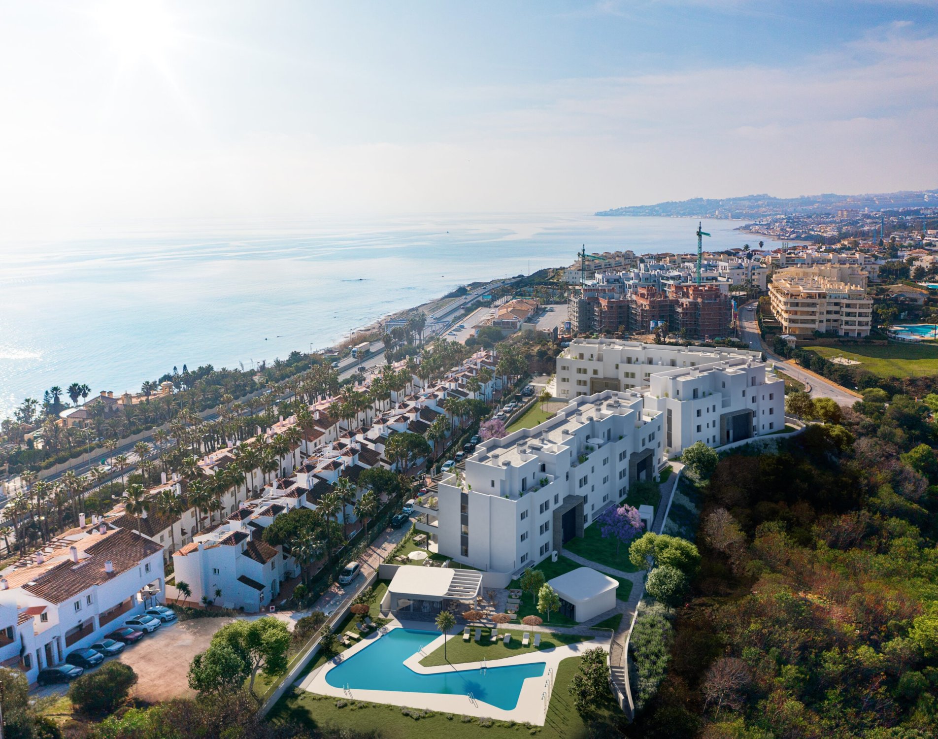 Bungalow i Mijas, Malaga, Spanien 3 sovrum, 113 kvm. Nr. 135013