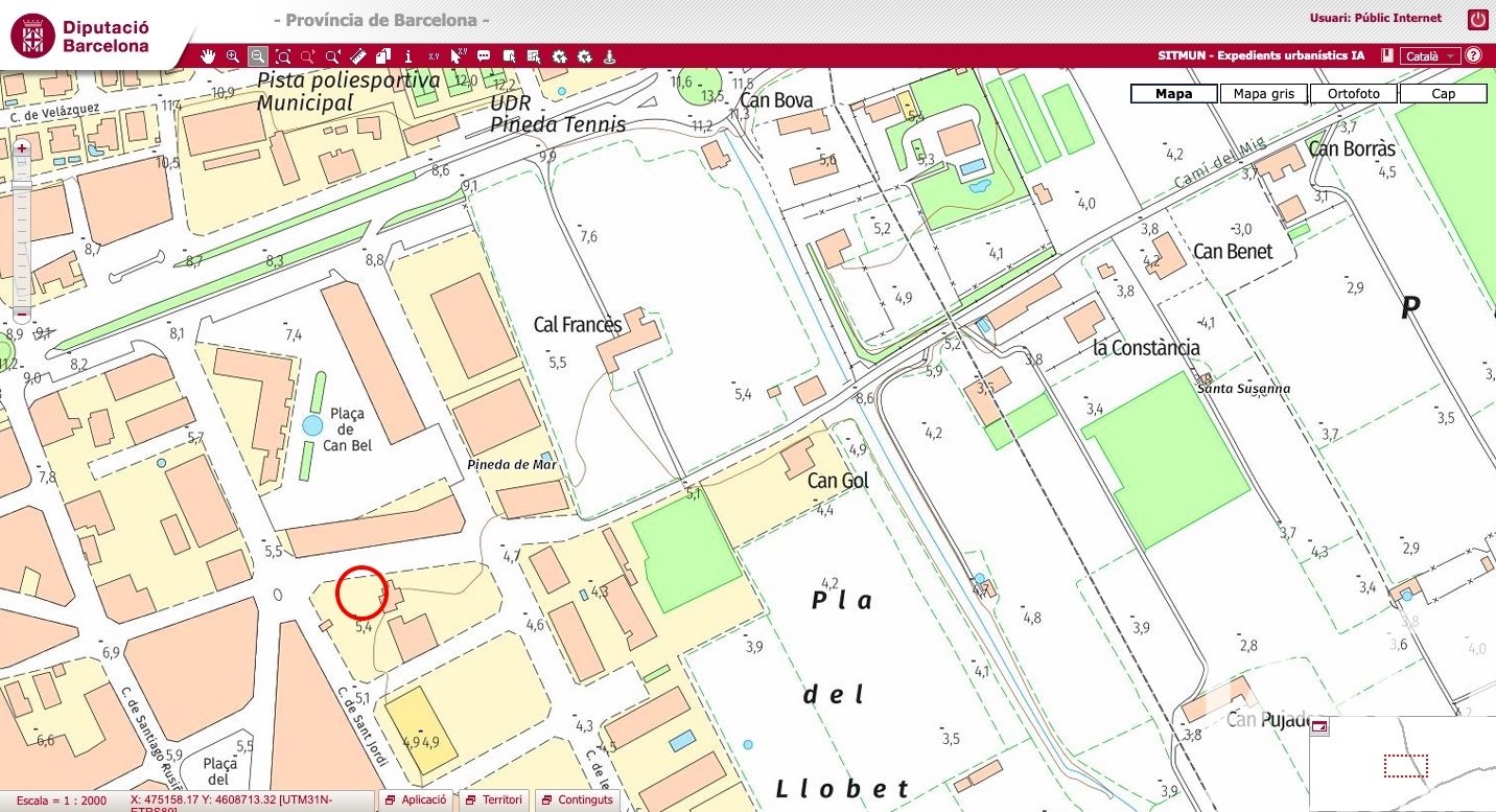 Land in Pineda de Mar, Barcelona, Spanien 165 m2 Nr. 185555