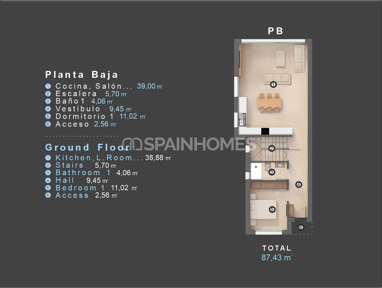 Villa Orihuela, Alicante, Spānijā 3 istabas, 113 m2 Nr. 164561