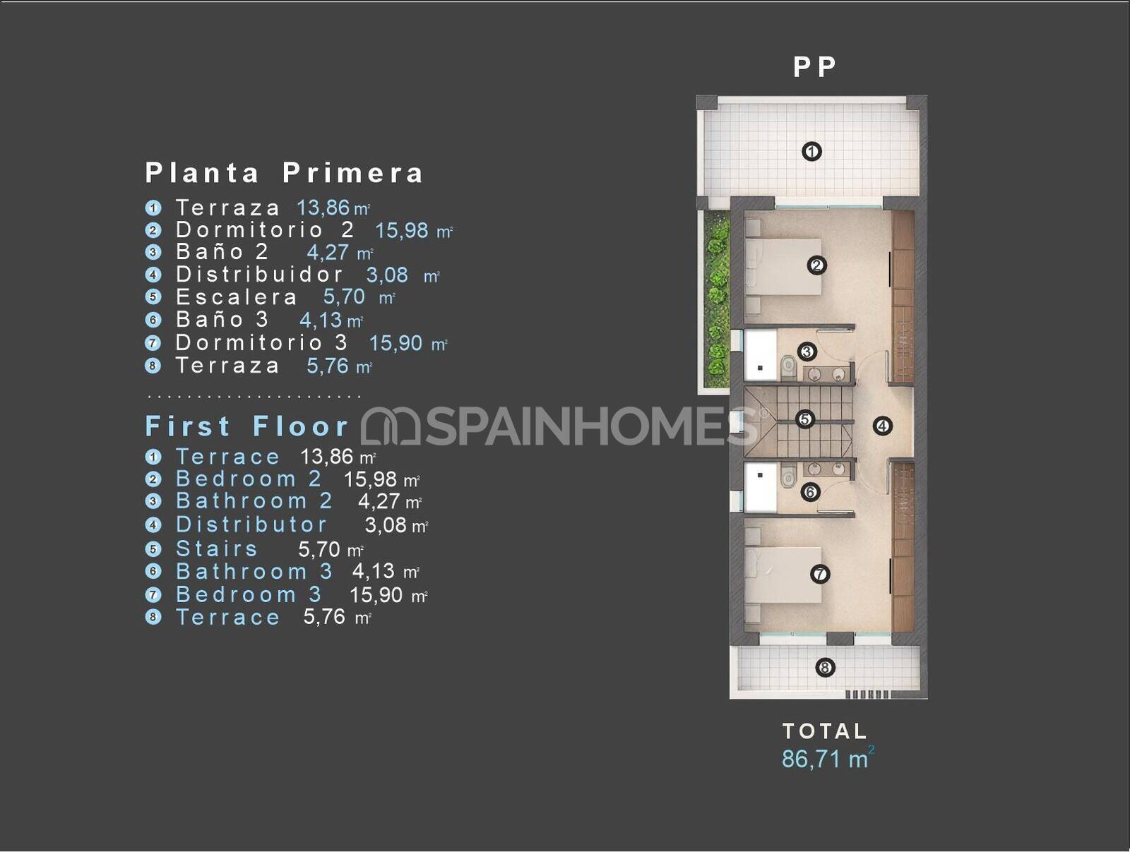 Villa Orihuela, Alicante, Spānijā 3 istabas, 113 m2 Nr. 164561