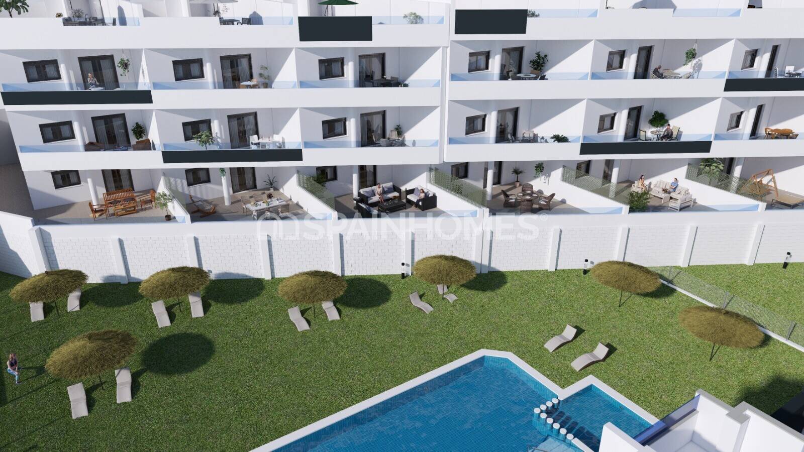 Lägenhet i Torrevieja, Alicante, Spanien 3 sovrum, 95 kvm. Nr. 164562