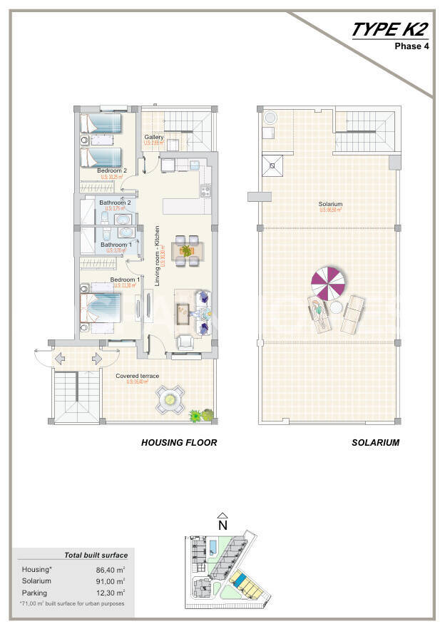 Lägenhet i Torrevieja, Alicante, Spanien 3 sovrum, 95 kvm. Nr. 164562