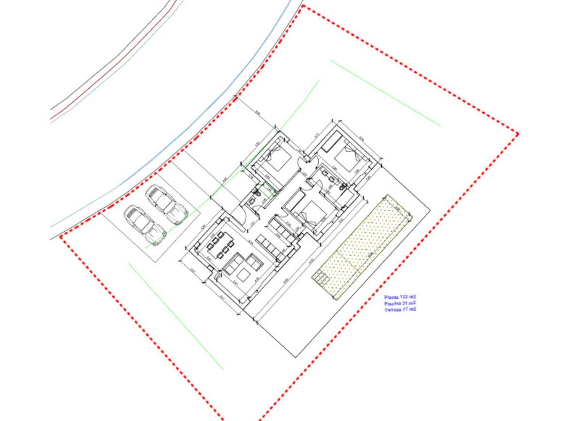 Villa en Pedreguer, Alicante, España 3 dormitorios, 230 m2 No. 78934