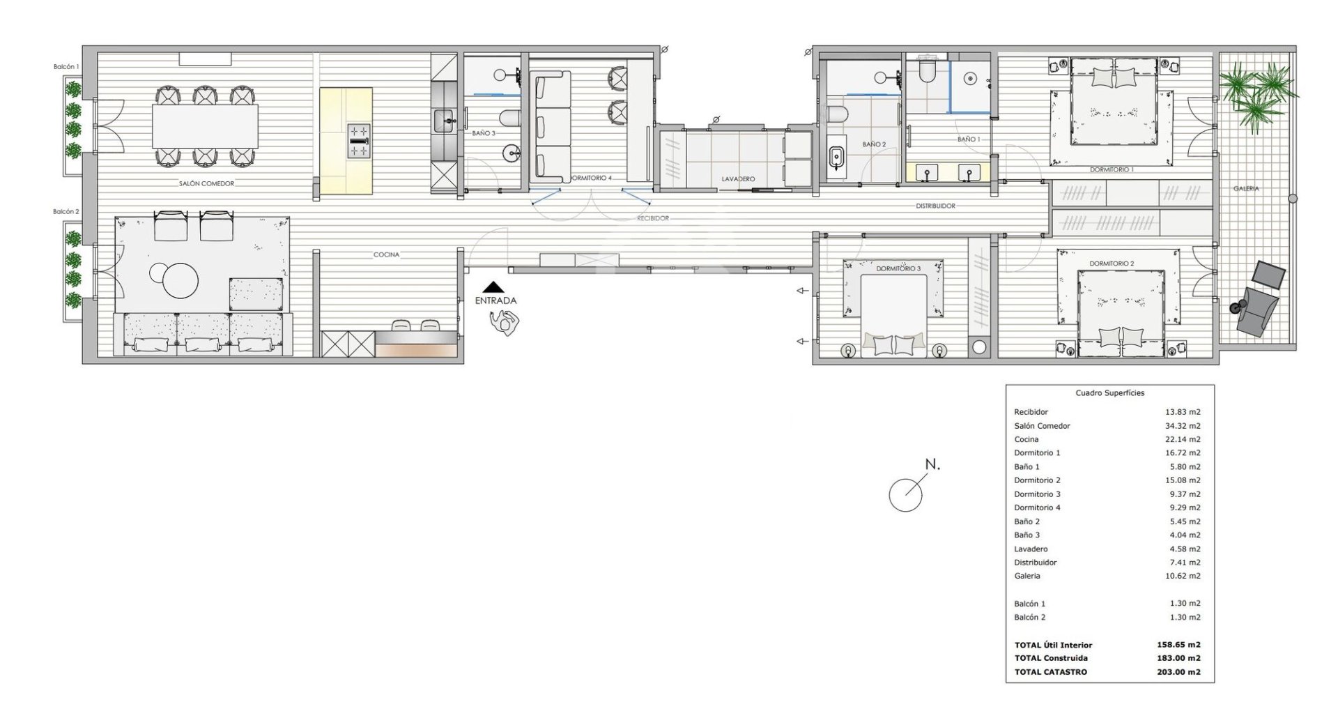 Appartamento a Barcelona, Spagna 203 mq. N° 178829
