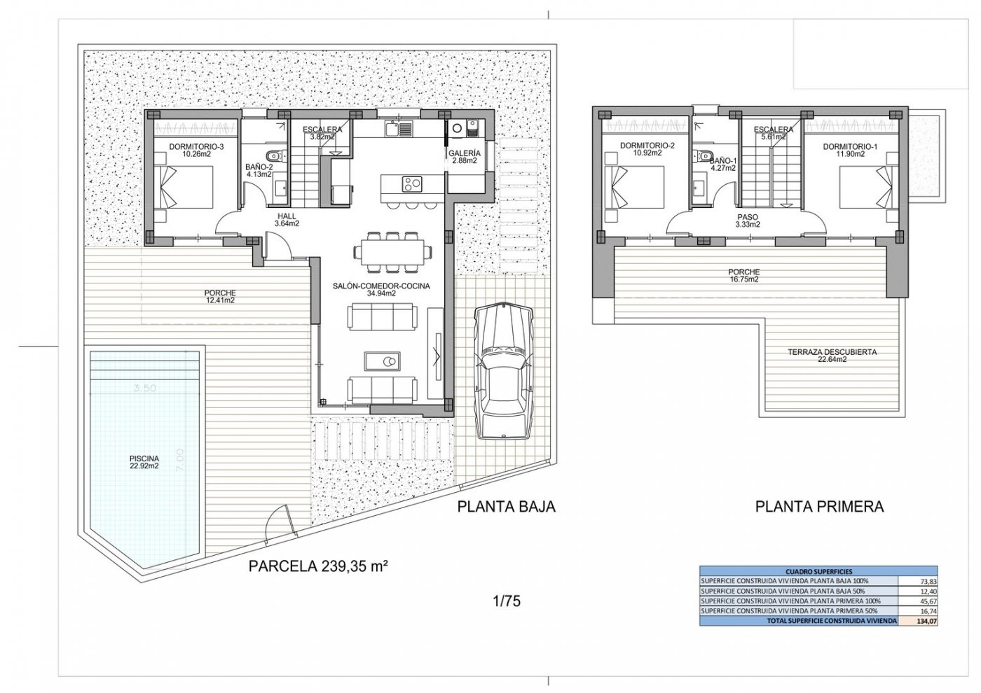 Villa in Benijofar, Alicante, Spain 3 bedrooms, 134 sq.m. No. 103645