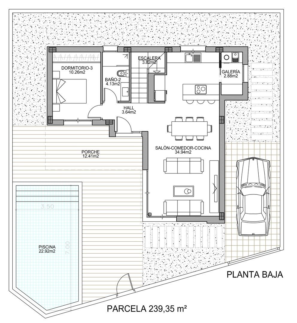 Villa in Benijofar, Alicante, Spain 3 bedrooms, 134 sq.m. No. 103645