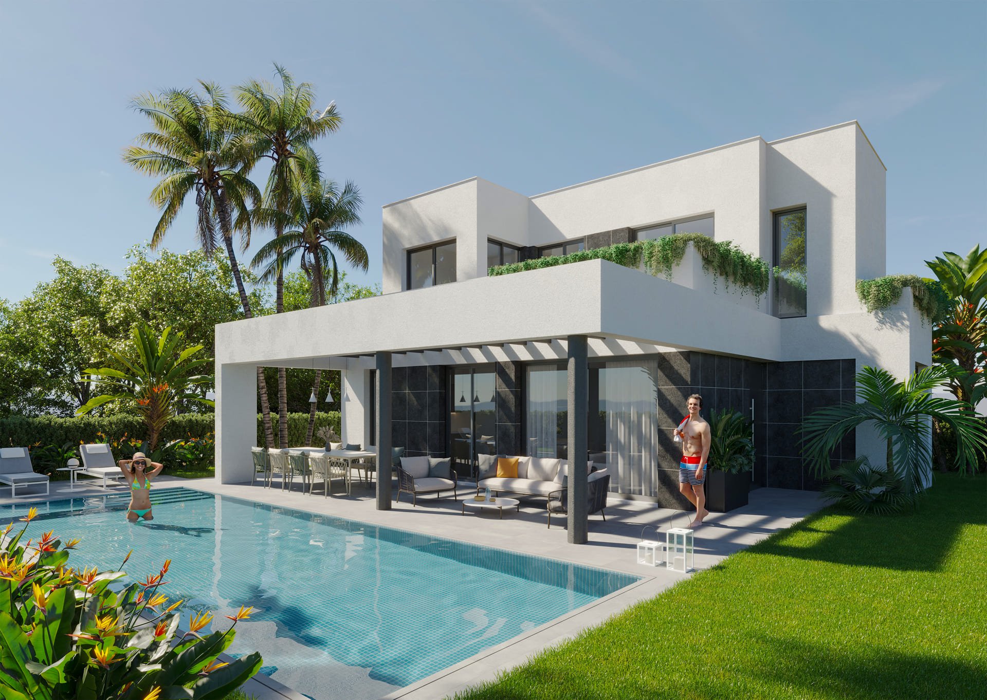 Villa a Finestrat, Alicante, Spagna 2 camere da letto, 215 mq. N° 194524