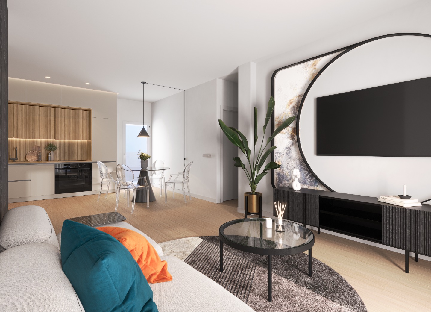 Apartamento en San Miguel de Salinas, Alicante, España 3 dormitorios, 82 m2 No. 99798
