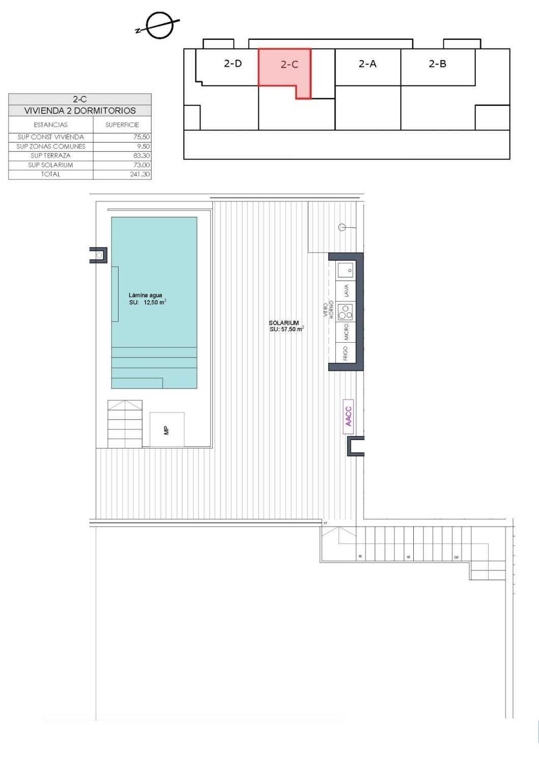 Wohnung in Ciudad Quesada, Alicante, Spanien 2 Schlafzimmer, 75 m2 Nr. 135198