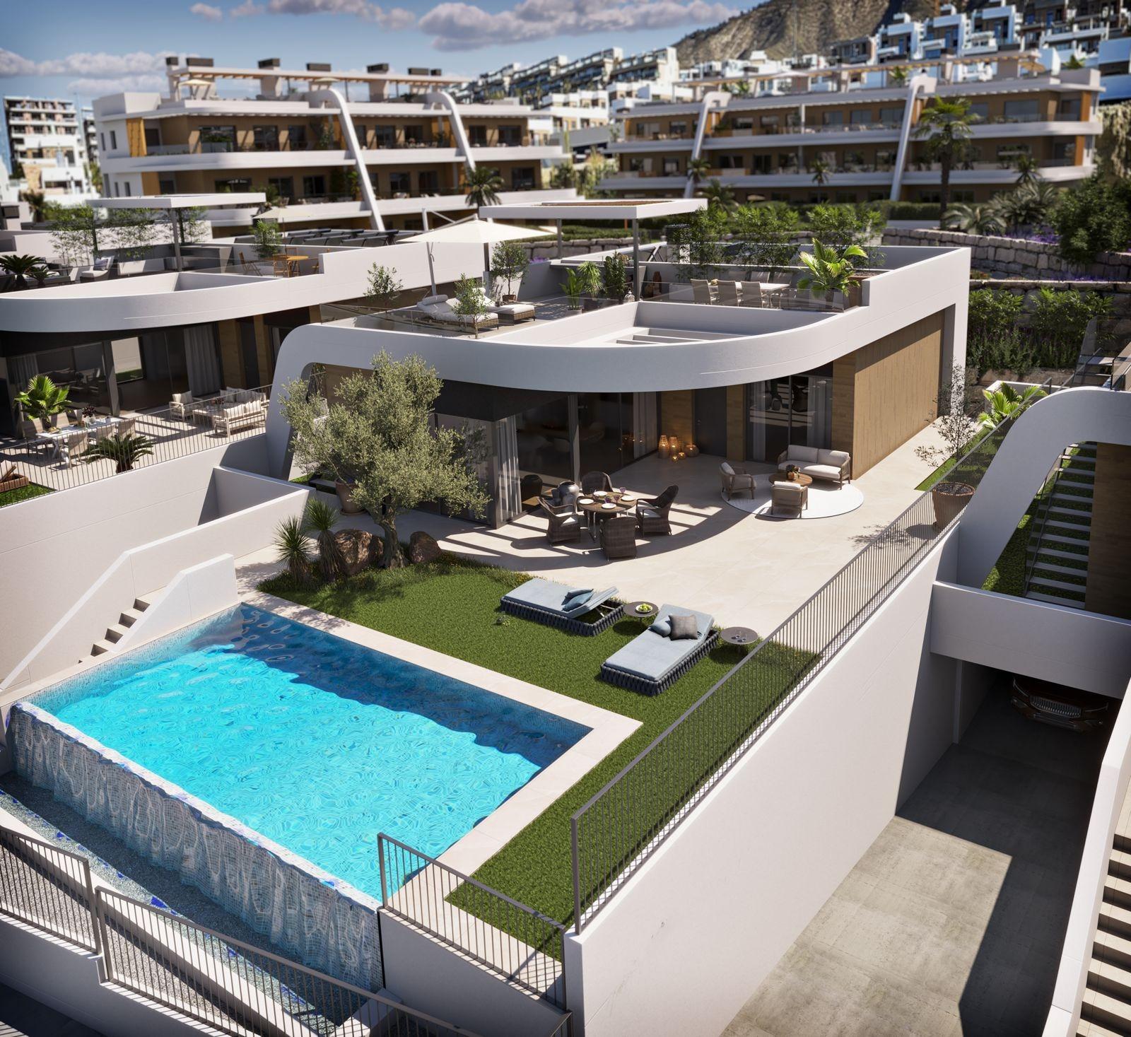Villa i Finestrat, Alicante, Spanien 4 sovrum, 317.5 kvm. Nr. 165478