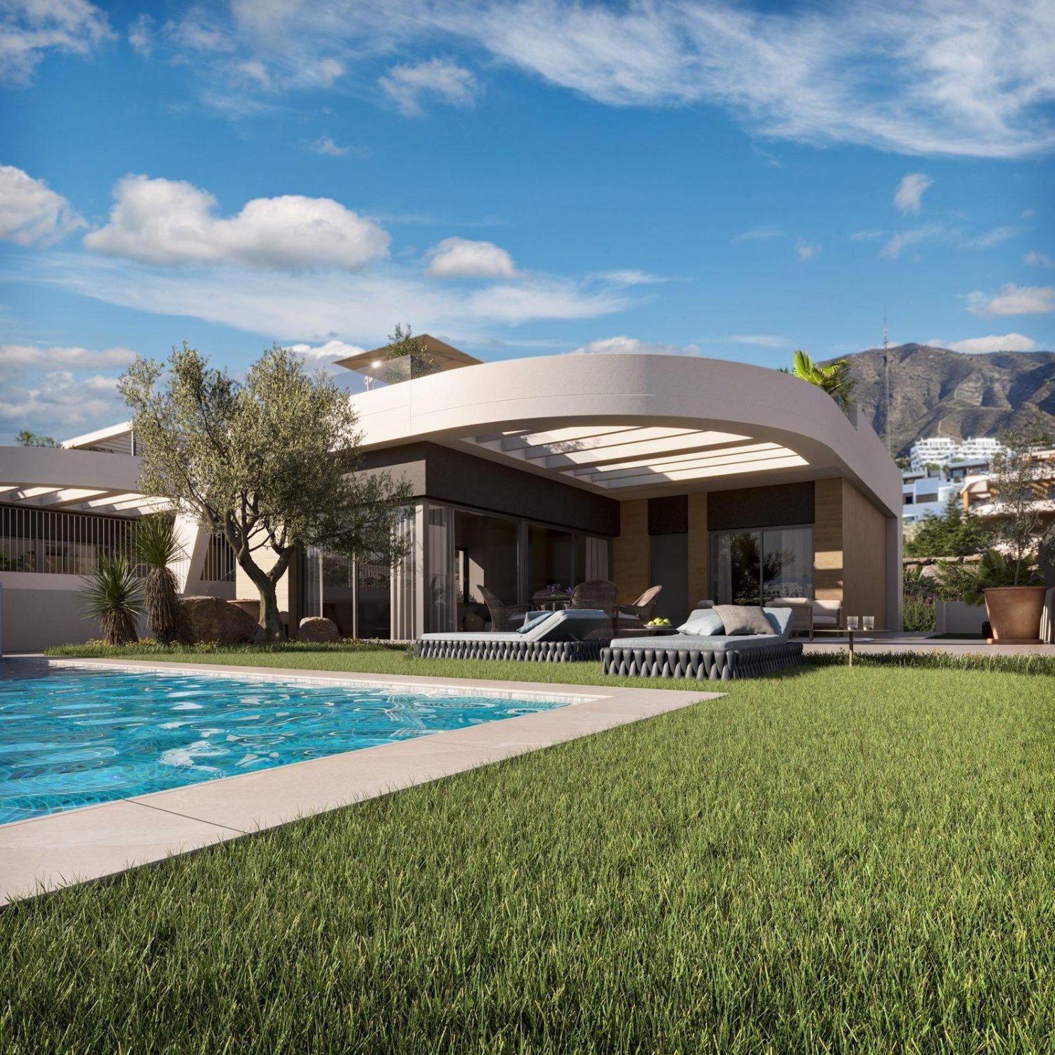 Villa i Finestrat, Alicante, Spanien 4 sovrum, 317.5 kvm. Nr. 165478