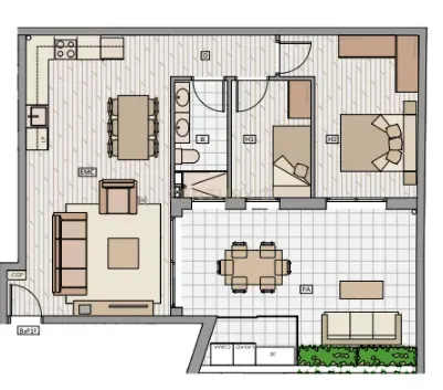 Dzīvoklis Badalona, Barcelona, Spānijā 2 istabas, 64.18 m2 Nr. 167031