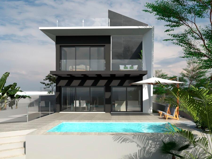 Villa i Villajoyosa, Alicante, Spanien 3 sovrum, 150 kvm. Nr. 165266