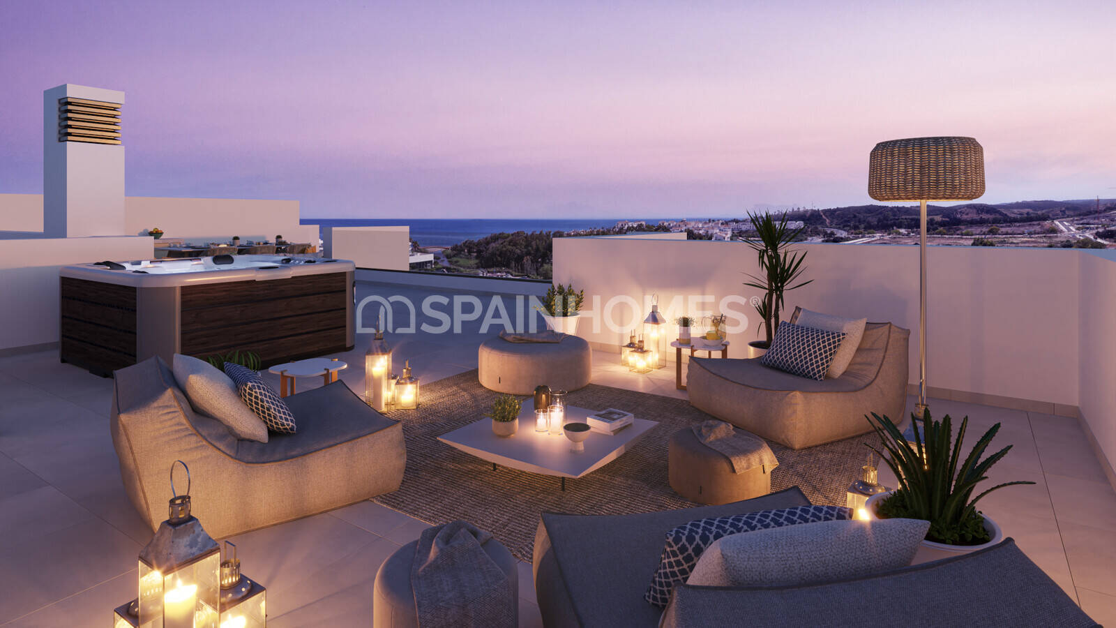 Ático en Estepona, Málaga, España 3 dormitorios, 97 m2 No. 74482