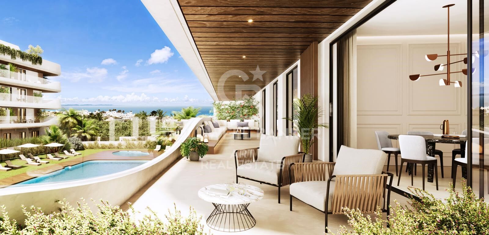 Kattohuoneisto Marbella, Malaga, Espanja 4 makuuhuonetta, 345 m2 No. 159699