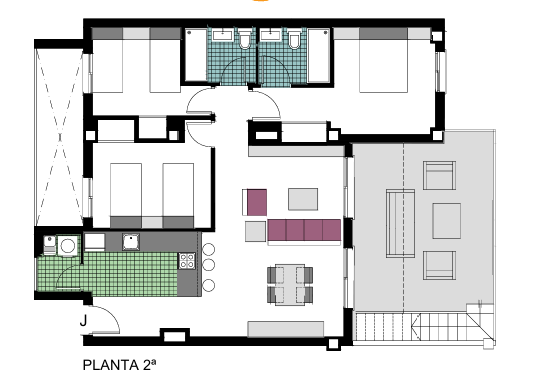Apartamento en La Torre, Alicante, España 3 dormitorios, 88 m2 No. 101585